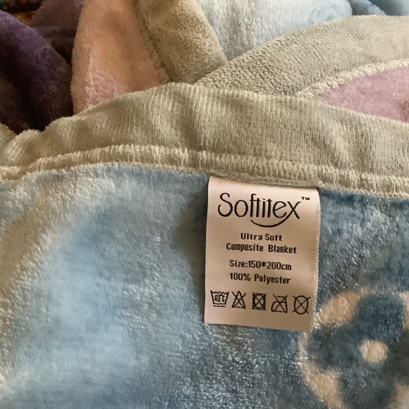 Blanket 150*200cm velour very soft double sided blue purple ,new warm - Picture 3 of 7